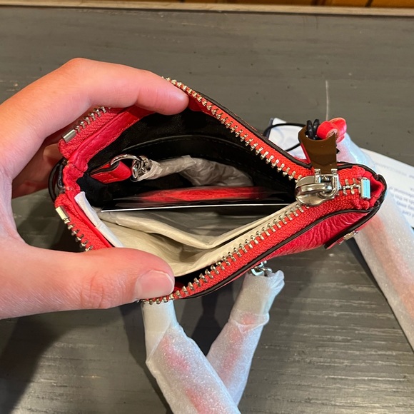 NWT Rebecca Minkoff Moto Pouch Wallet - Dragon Fruit - Picture 9 of 10